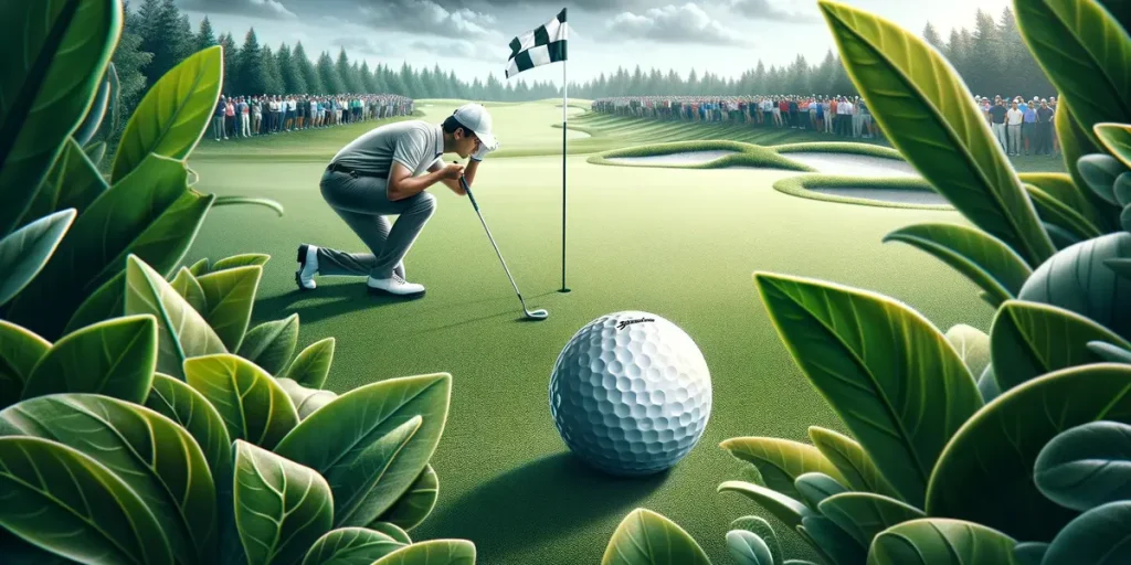 This image visually represents the challenges associated with Bridgestone golf balls, such as the limited color options and less greenside control.