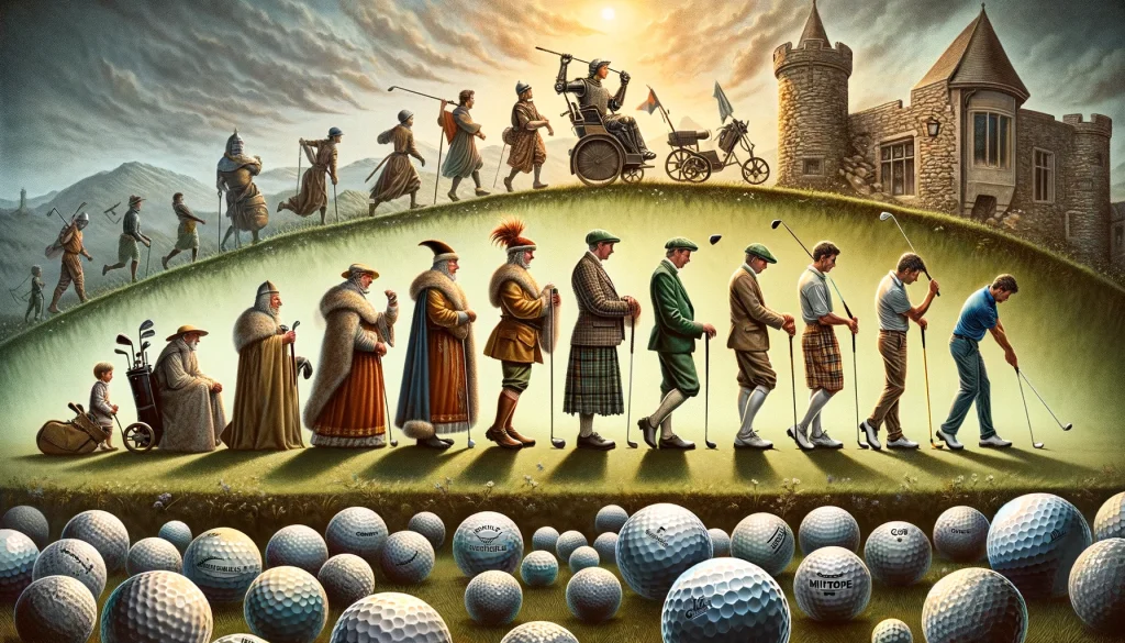 The Evolutionary Journey of Golf Balls